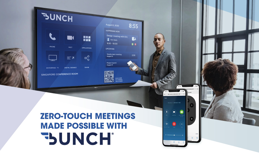 Experience Zero Touch Meeting Room Technology with Bunch