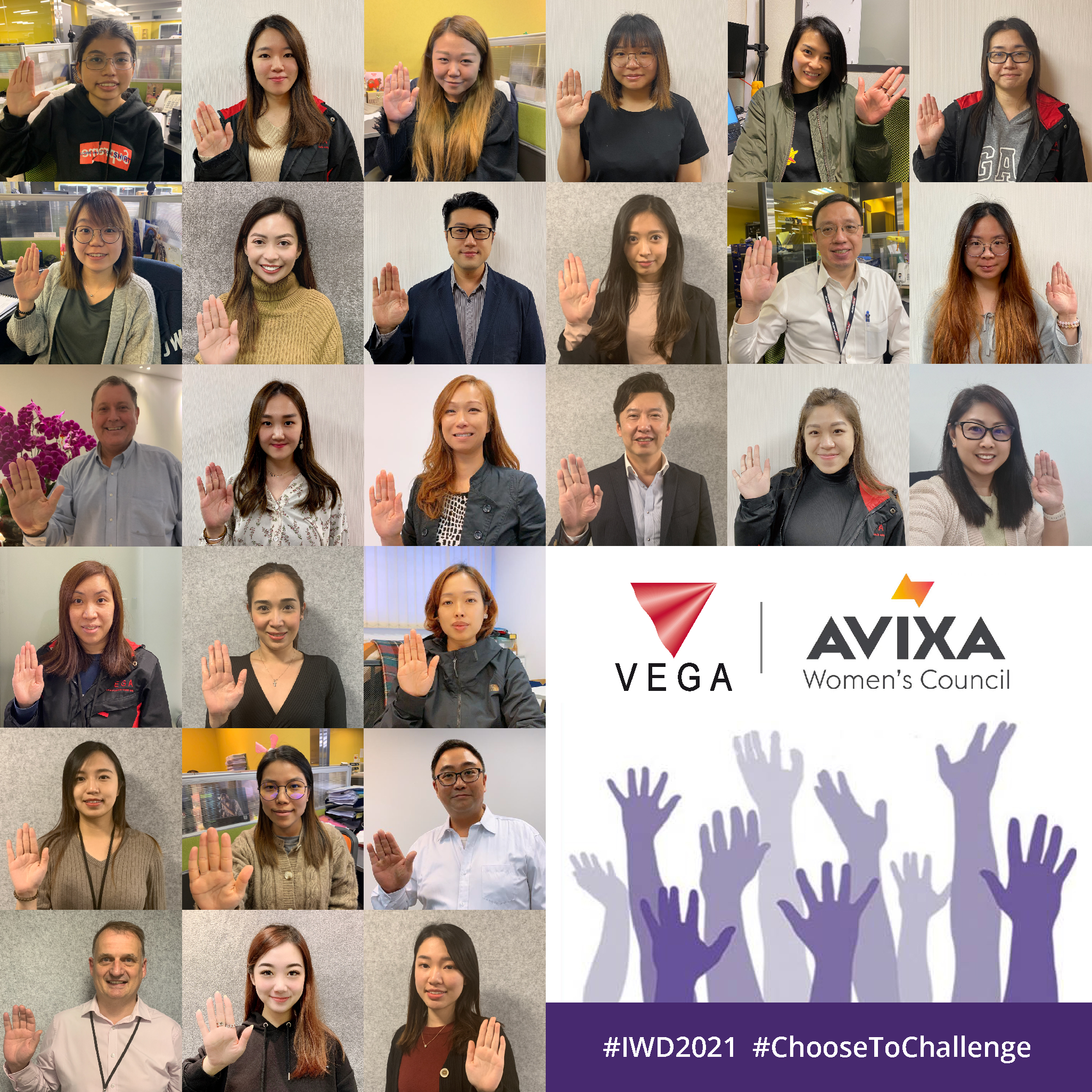 維嘉 Vega Global 慶祝國際婦女節並在 #ChooseToChallenge 活動上做出承諾
