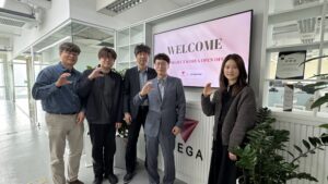 VEGA South Korea and Crestron leadership team celebrating the grand opening of new Seoul office in Gangnam, March 2026
